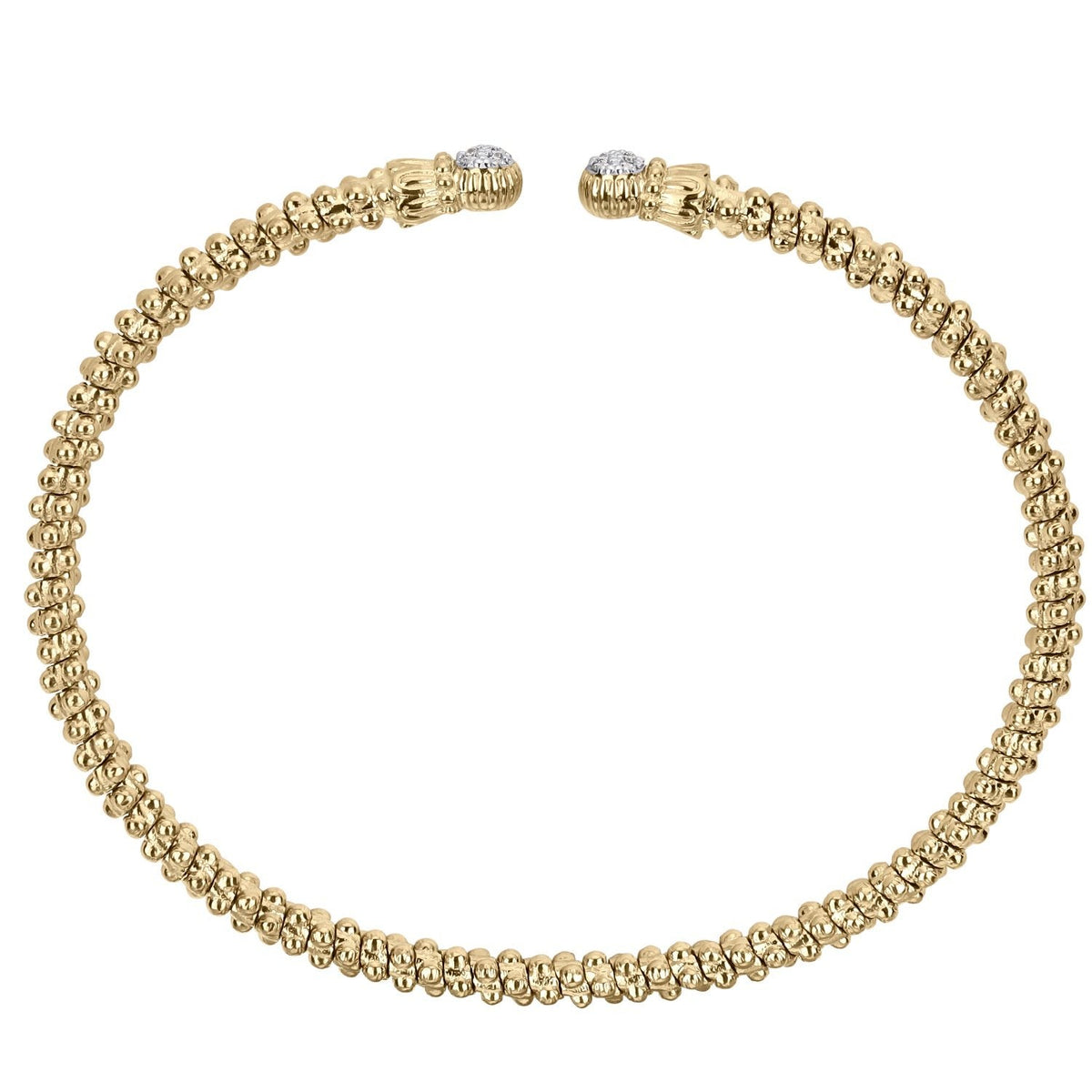 VAHAN Petite Diamond Cuff in 14K Gold | 23612GD02 — detail view 2