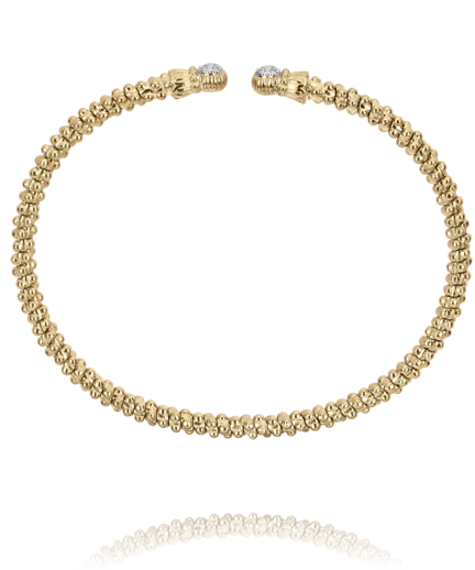 14KY Solid Gold with .06 ctw Diamond Bracelet