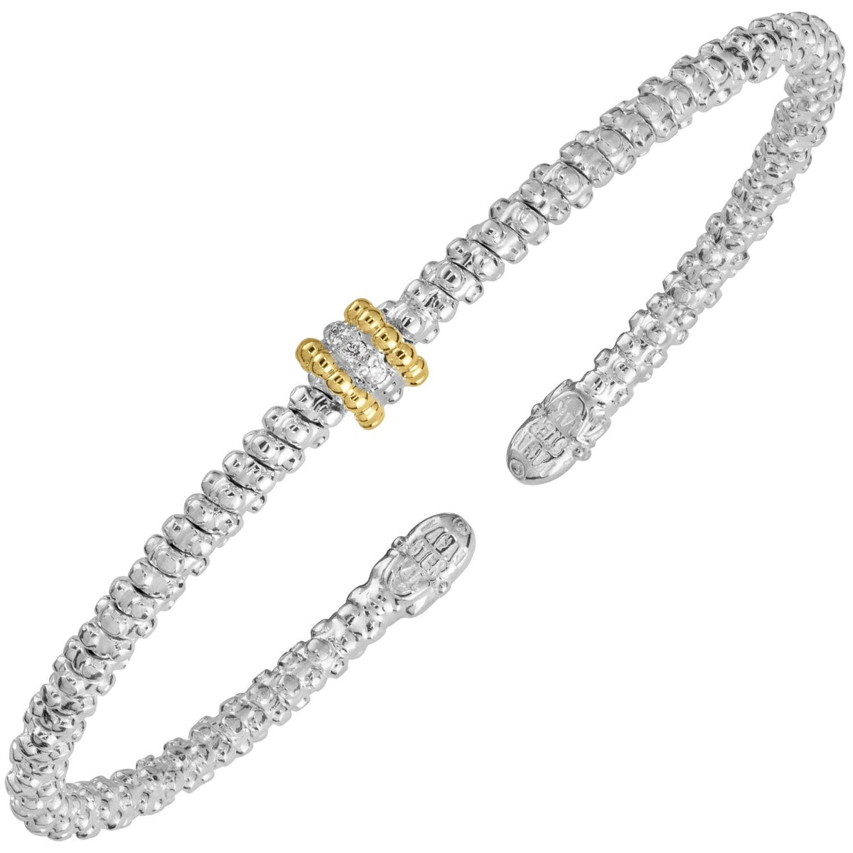 VAHAN Petite Diamond Signature Station Cuff | 24142D02/1 — product view