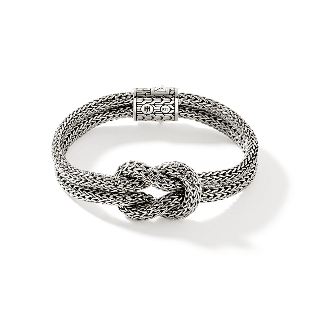 John Hardy Love Knot Silver Bracelet, 9 inches — official John Hardy product photograph