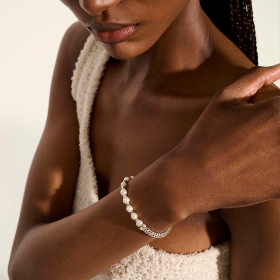 JH Essential Pearl Bracelet, Sterling Silver