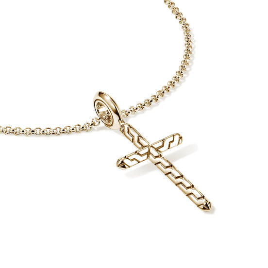 JH Essential Cross Necklace, Gold
