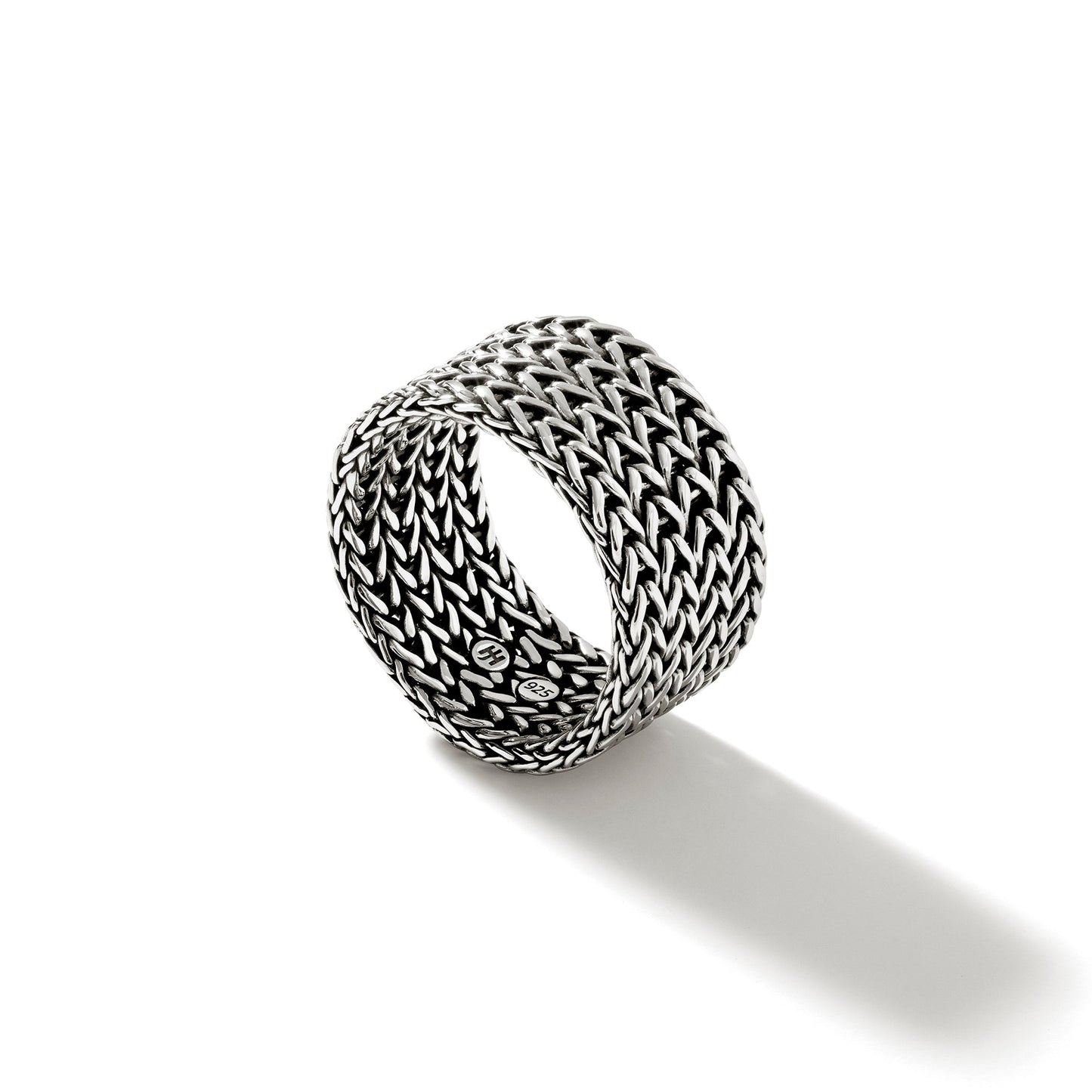 John Hardy Icon Link Silver 12MM Ring, Size 8
