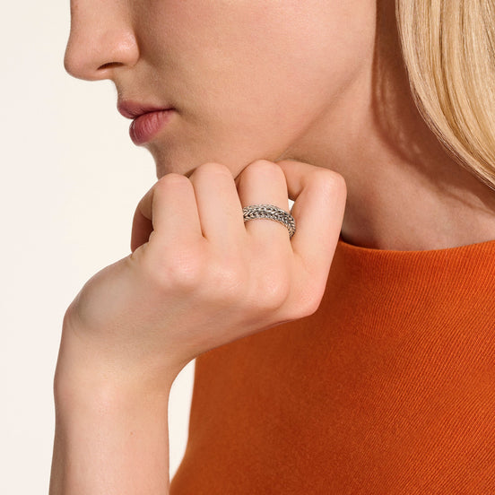 Kami Chain Ring, Sterling Silver