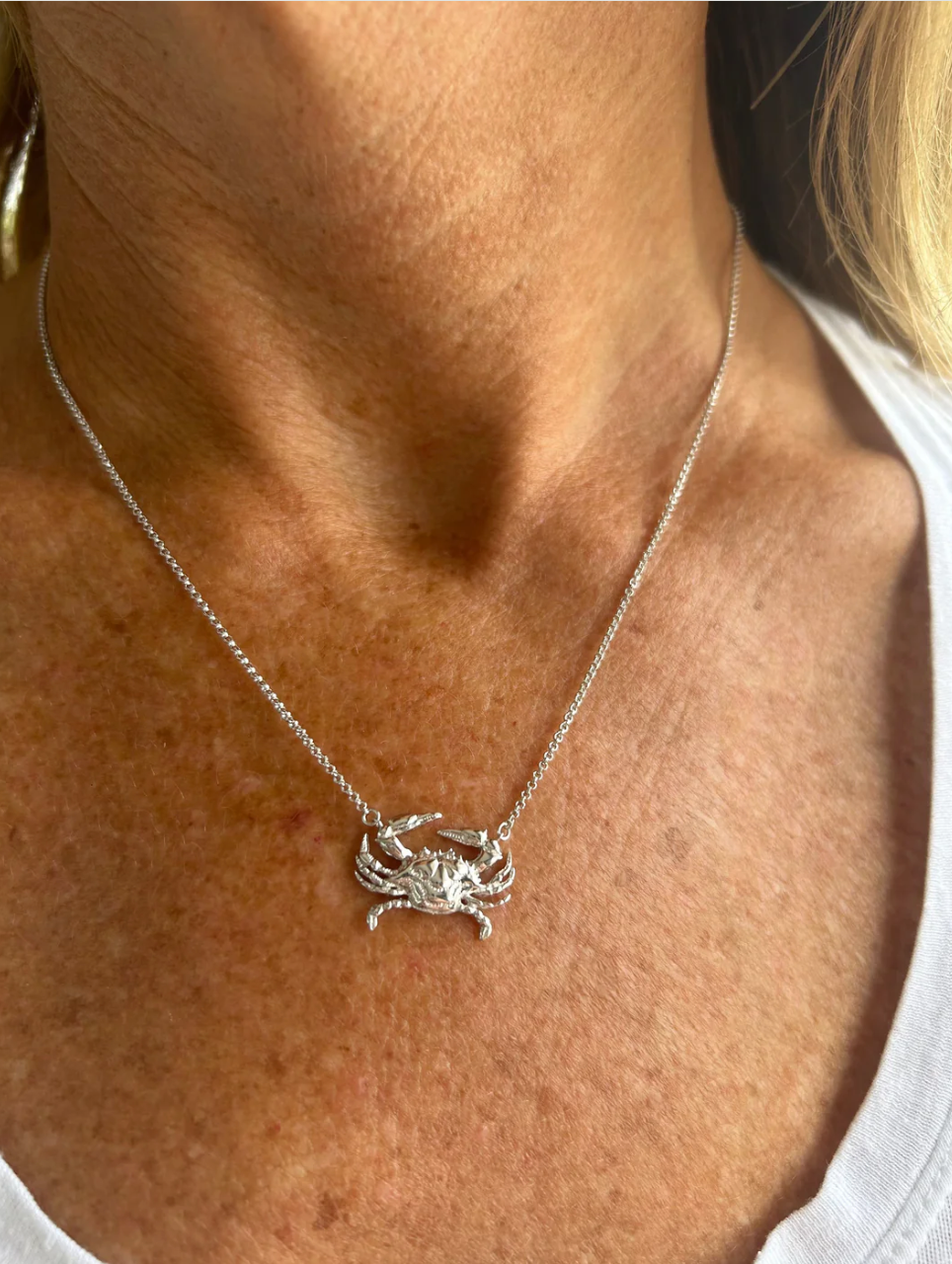 Crab Necklace (16" to 18" adjust)