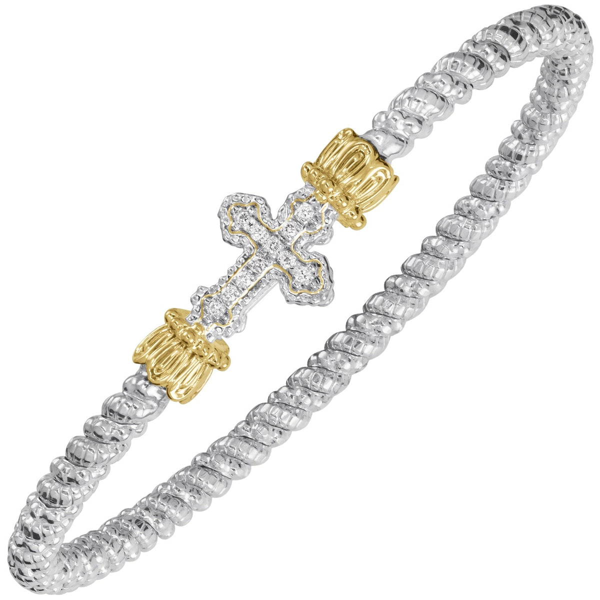 VAHAN Diamond Cross of Faith Bangle | 23921D03 — product view