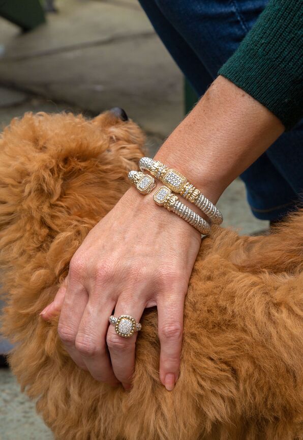 VAHAN Diamond Square End-Cap Bracelet | 22573D08 — detail view 2