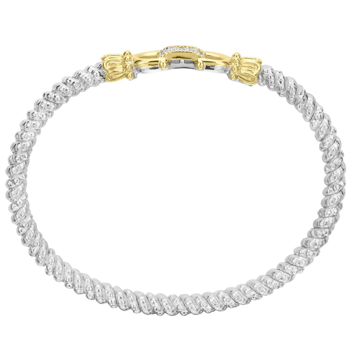 VAHAN Equine Diamond Horse Bit Bangle | 23781D03 — detail view 2