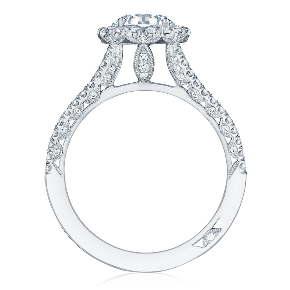 Halo Petite Crescent Tacori Mount .64ctw
