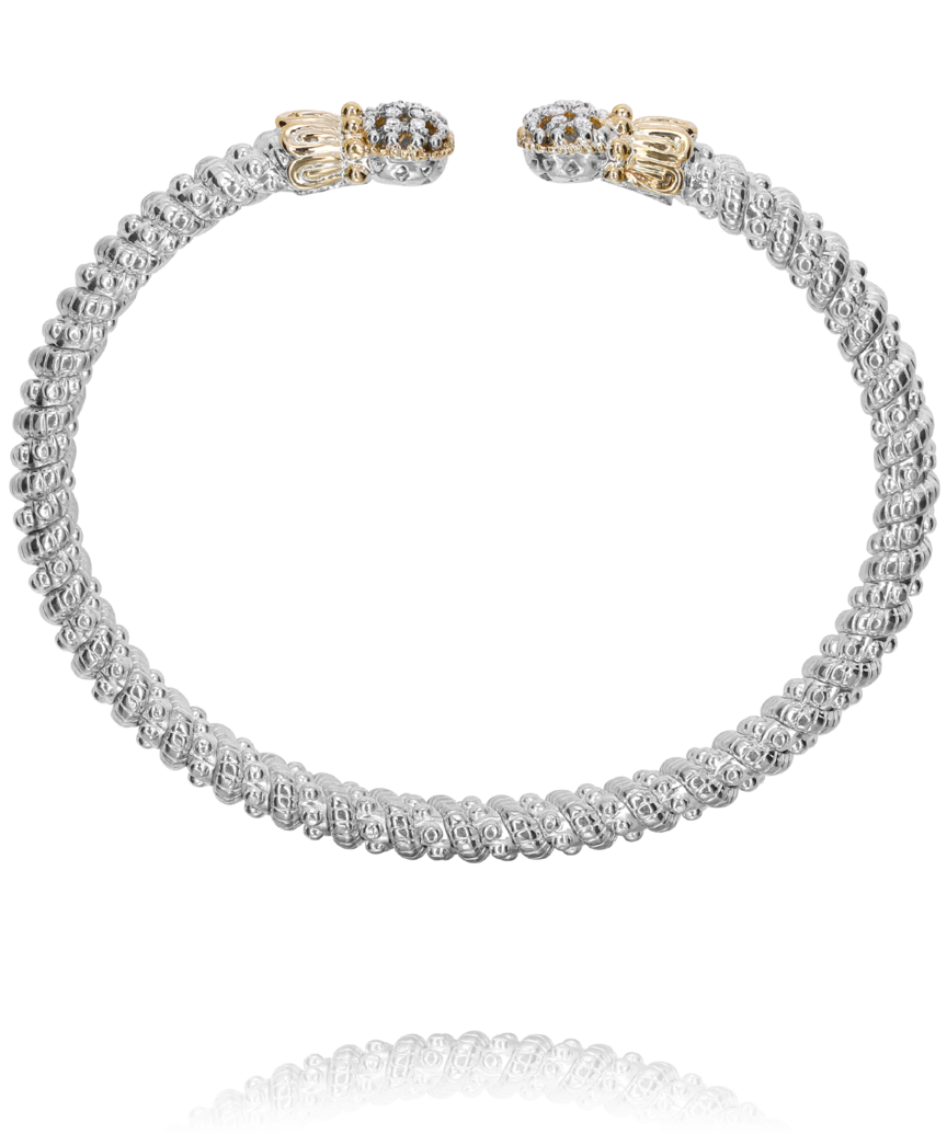 Pave Diamond Ends Bracelet