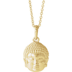 White Buddha Necklace