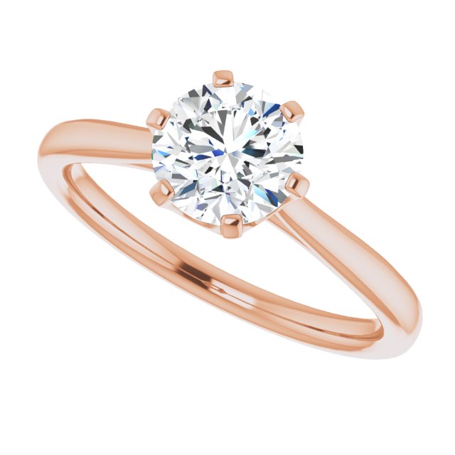 Round Engagement Ring