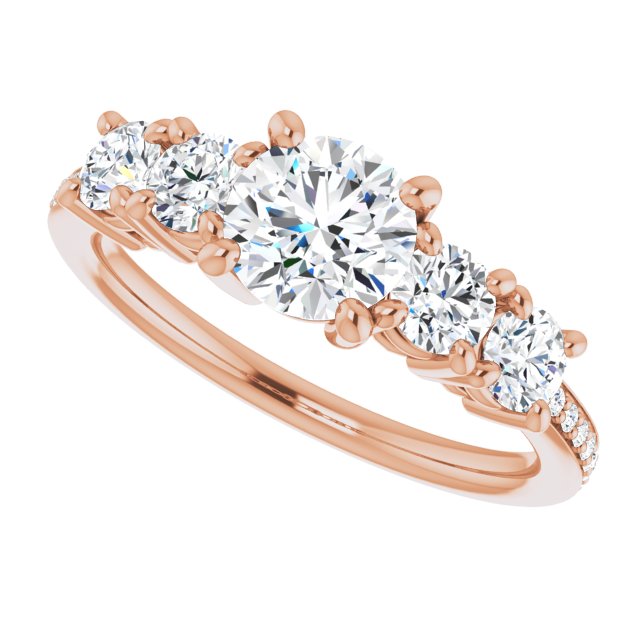 Round Engagement Ring