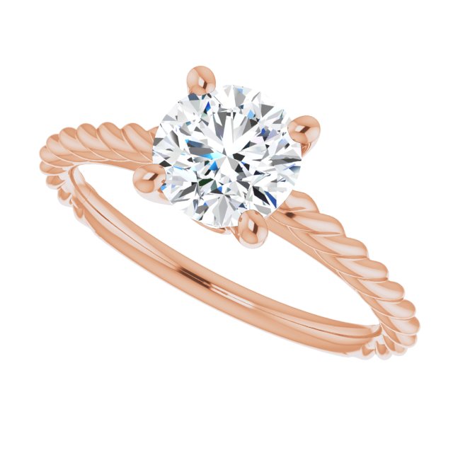 Round Engagement Ring