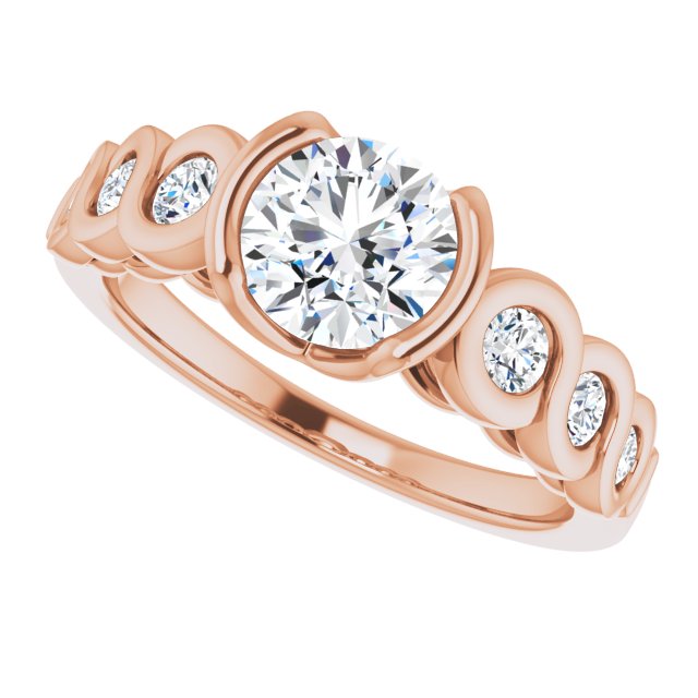 Round Engagement Ring