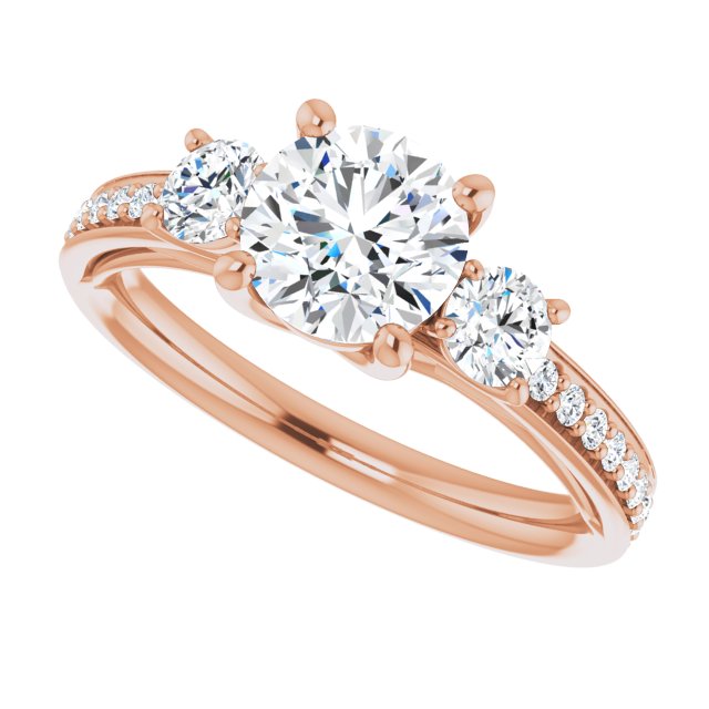 Round Engagement Ring