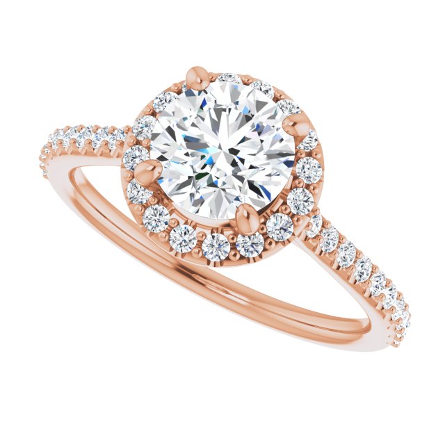 Round Engagement Ring