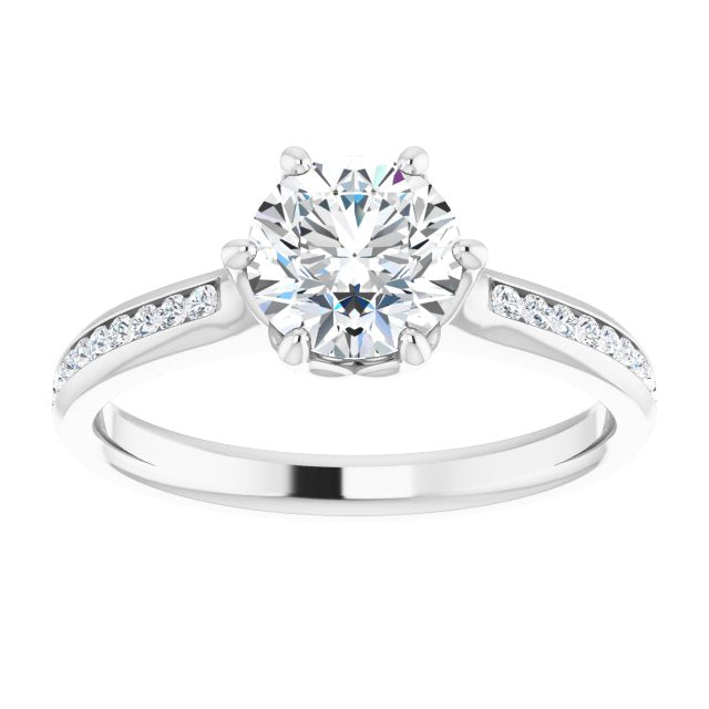 Round Engagement Ring