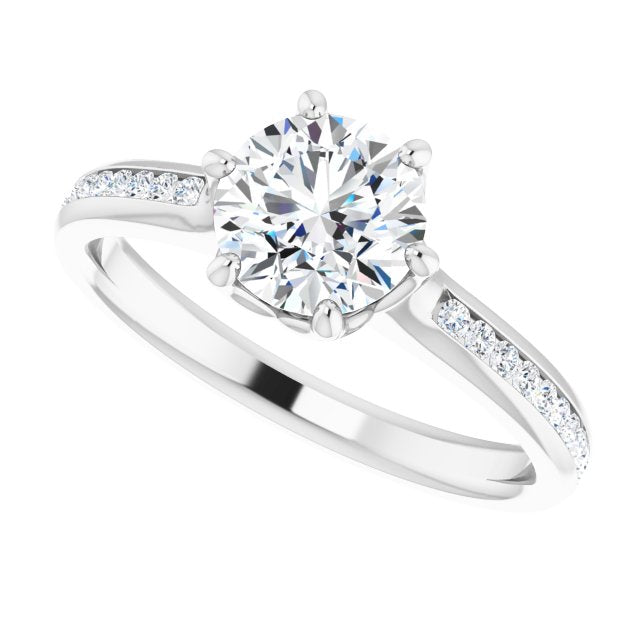 Round Engagement Ring
