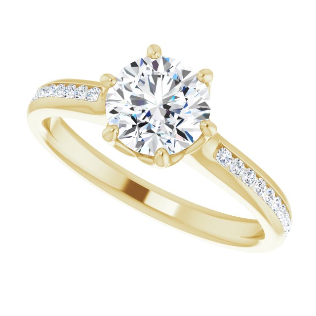 Round Engagement Ring