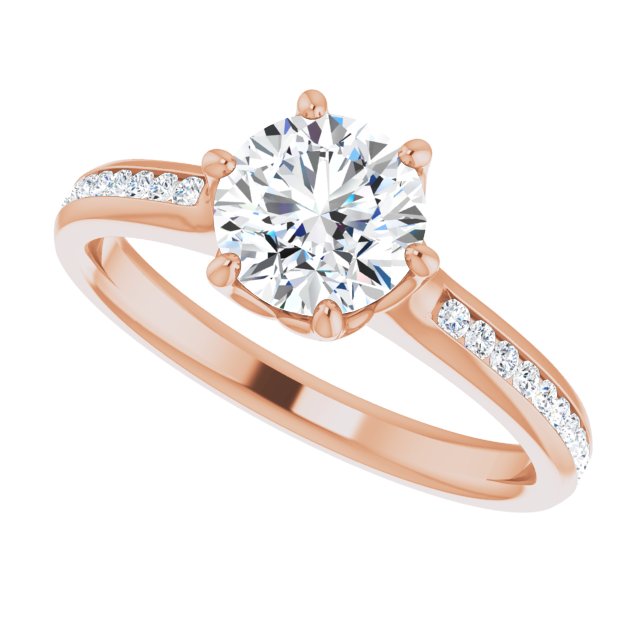 Round Engagement Ring