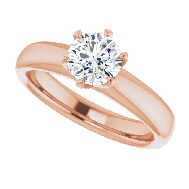 Round Engagement Ring