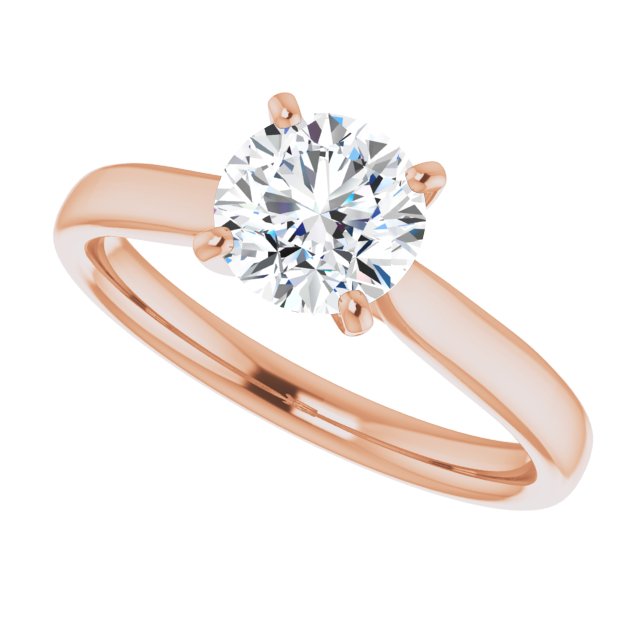 Round Engagement Ring