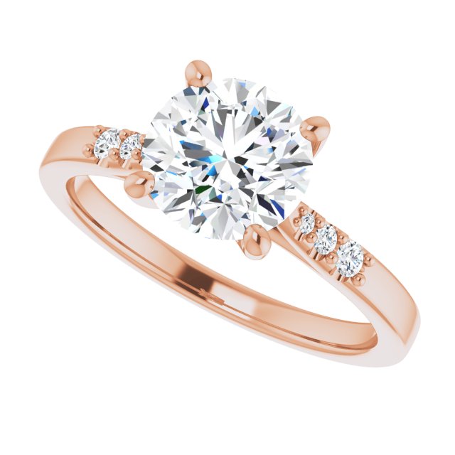 Round Engagement Ring