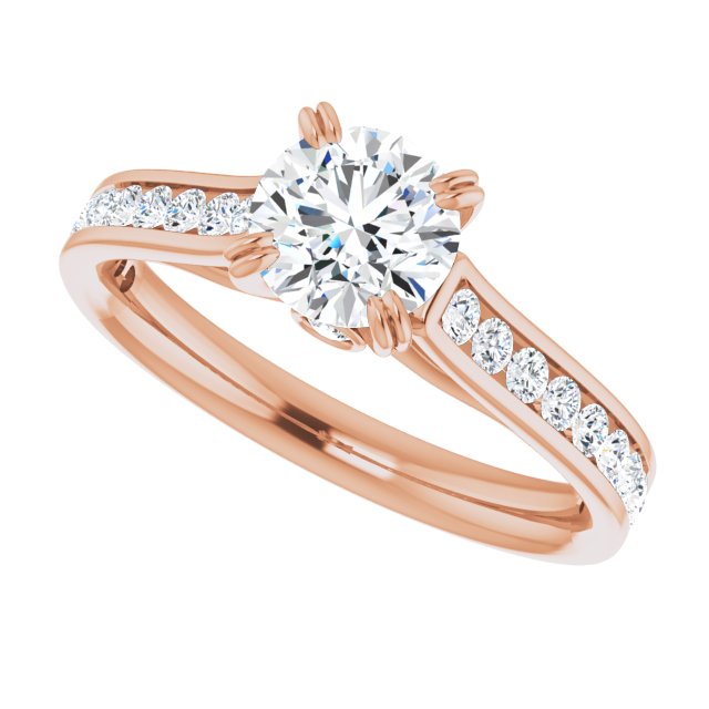 Round Engagement Ring