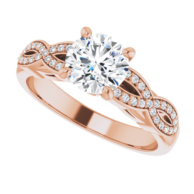 Round Engagement Ring