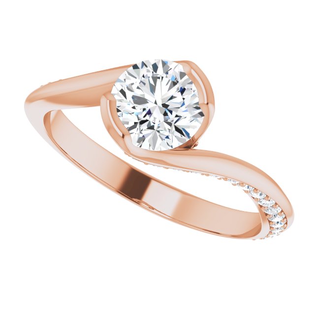 Round Engagement Ring