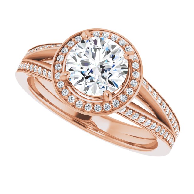 Round Engagement Ring