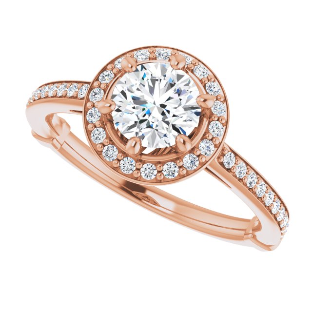 Round Engagement Ring