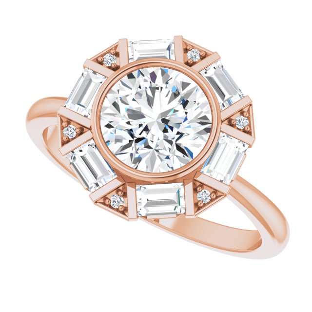 Round Engagement Ring
