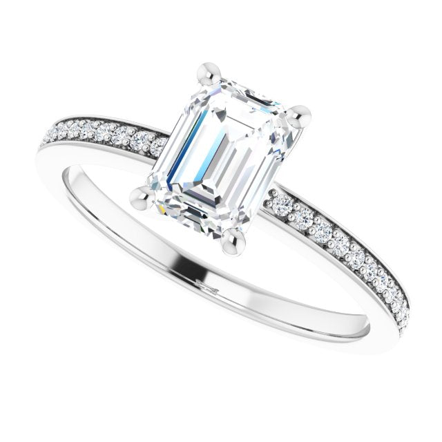 Emerald Engagement Ring