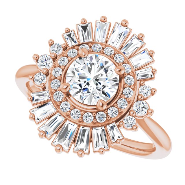 Round Engagement Ring