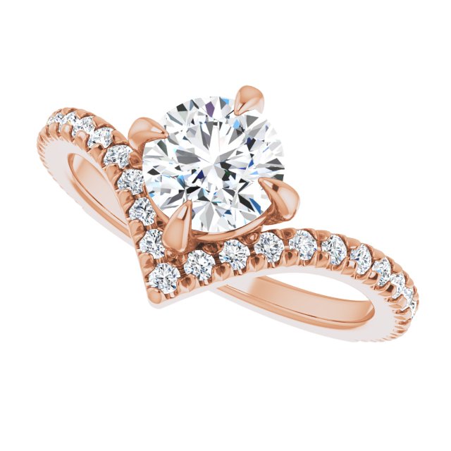 Round Engagement Ring