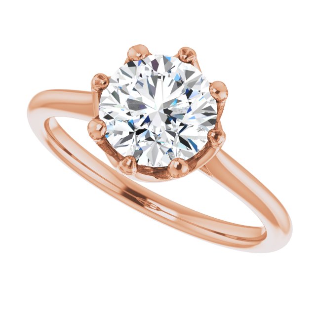 Round Engagement Ring