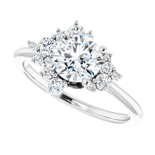 Round Engagement Ring