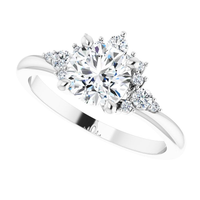 Round Engagement Ring