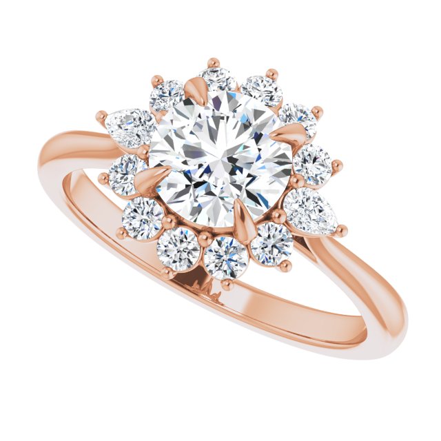 Round Engagement Ring