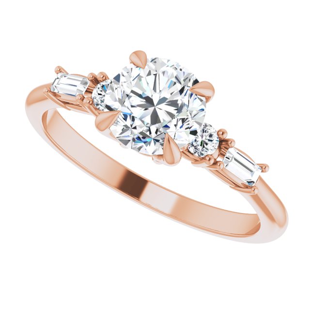 Round Engagement Ring