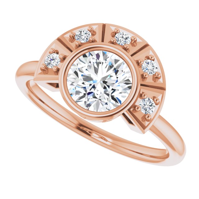 Round Engagement Ring