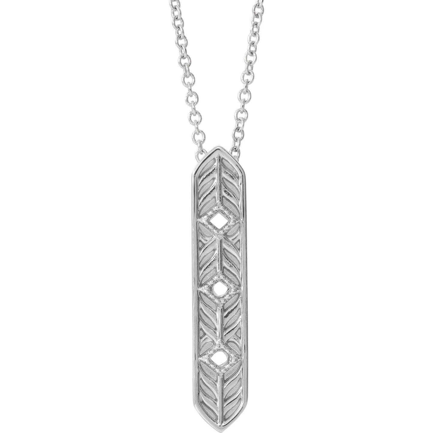 Vintage-Inspired Vertical Bar Necklace