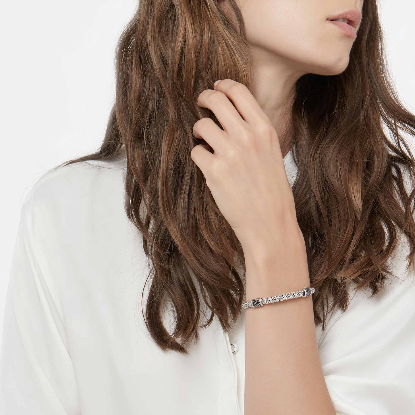 Icon Bracelet, Sterling Silver, Gemstones, 5MM