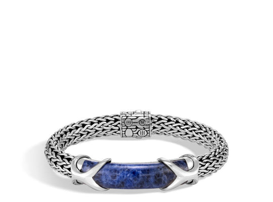 Asli Classic Chain Link Station Bracelet with Sodalite