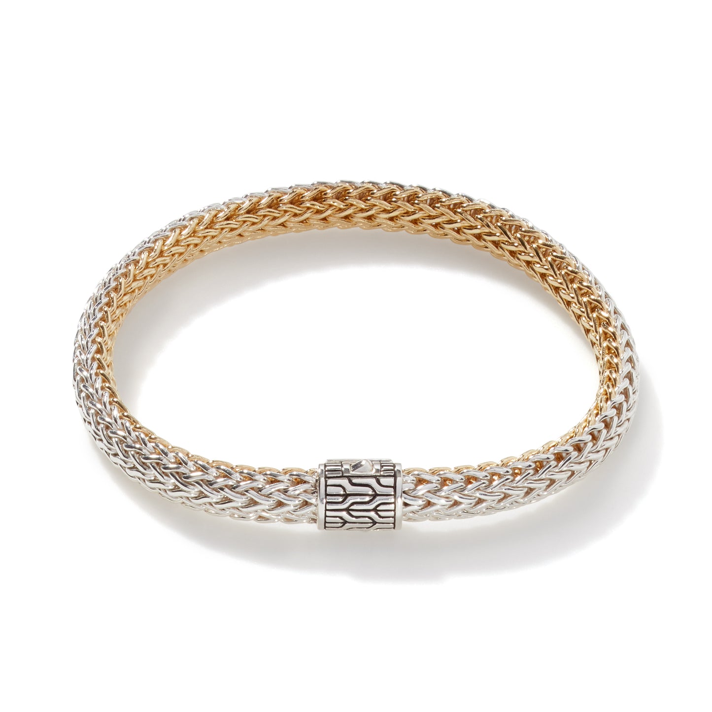 Classic Chain Reversible Bracelet with .16 ctw diamonds