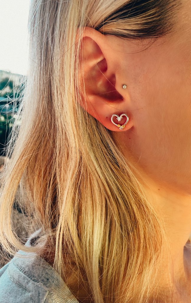 Hook Hearts Stud Earrings