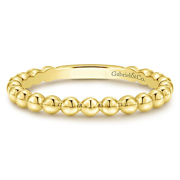Yellow Gold Stackable Ladies Ring