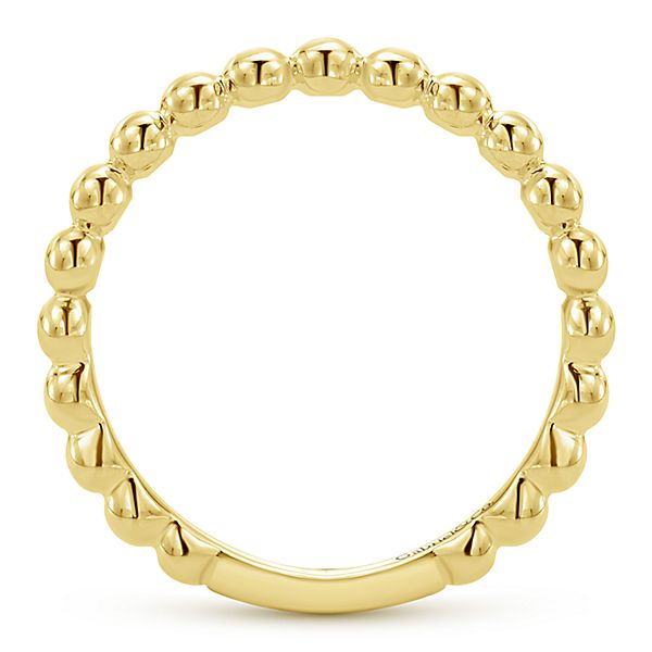 Yellow Gold Stackable Ladies Ring